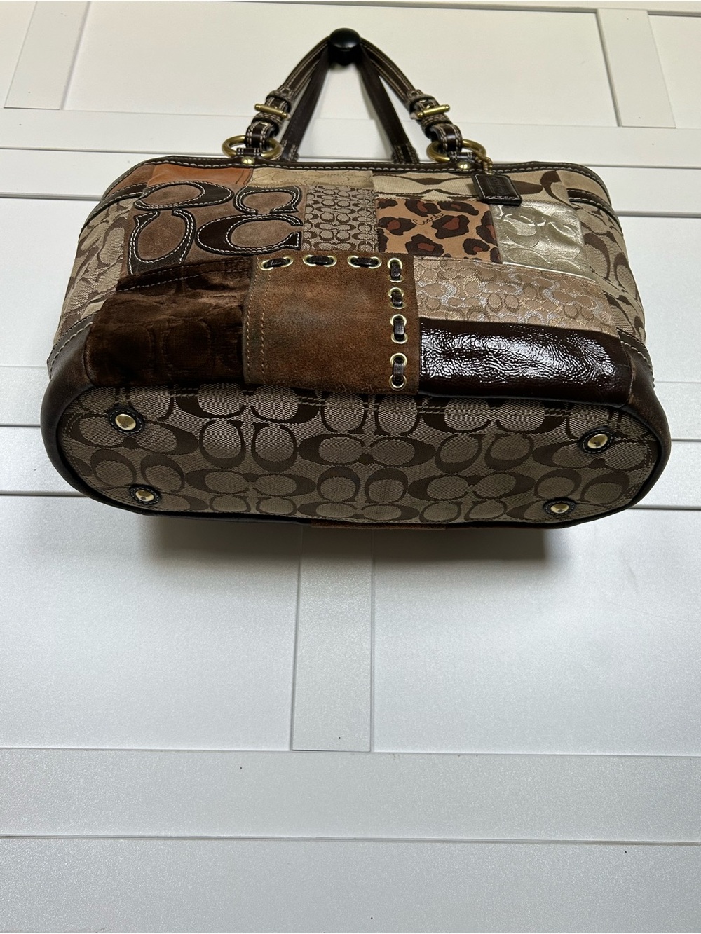 Coach Patchwork Tote | Coach F12843 - Picture 3 of 6